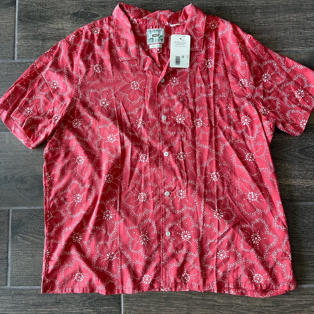 Levi's Red Button Down Shirt